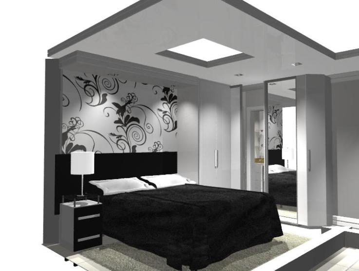 Decoração do Quarto Preto e Branco Decoração do Quarto Preto e Branco